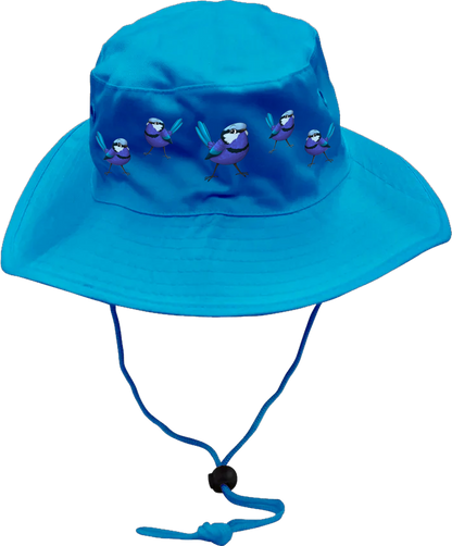 Blue Wren Wide Brim Hat