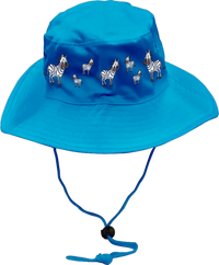 Ziva Zebra Wide Brim Hat 1
