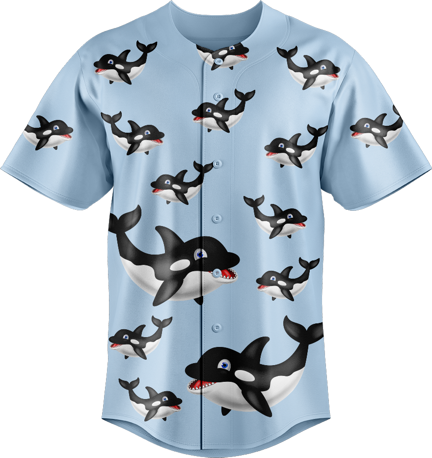 Orca Whale Baseball Jerseys
