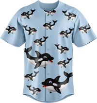 Orca Whale Baseball Jerseys 1
