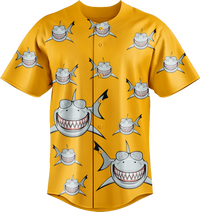 Snazzy Shark Baseball Jerseys 4