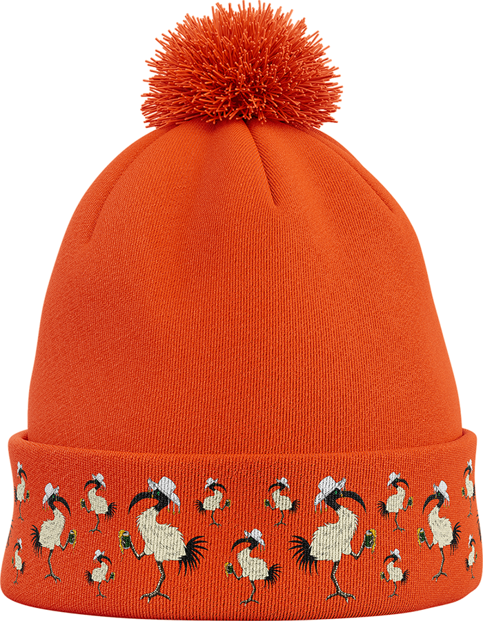 Bin Chicken Pom Pom Beanie
