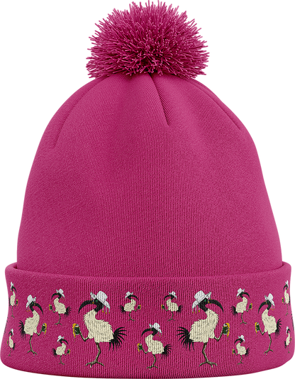 Bin Chicken Pom Pom Beanie