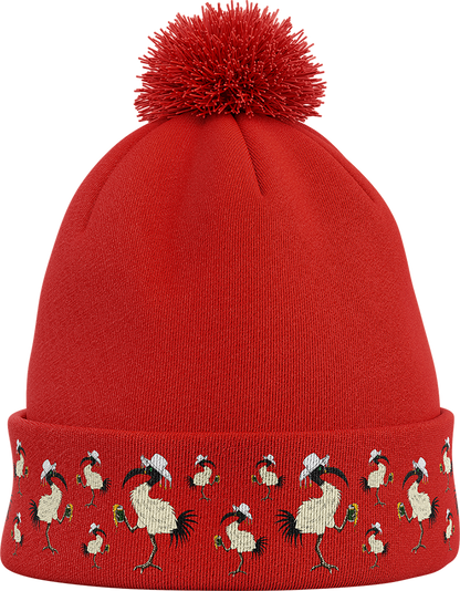 Bin Chicken Pom Pom Beanie