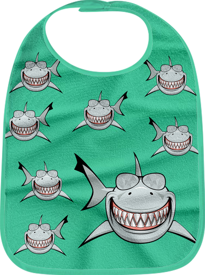 Snazzy Shark Bibs