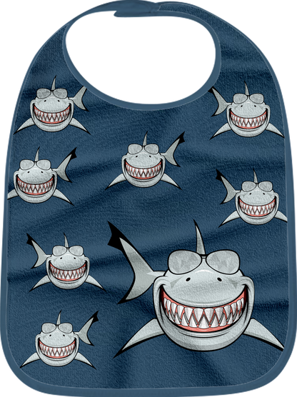 Snazzy Shark Bibs