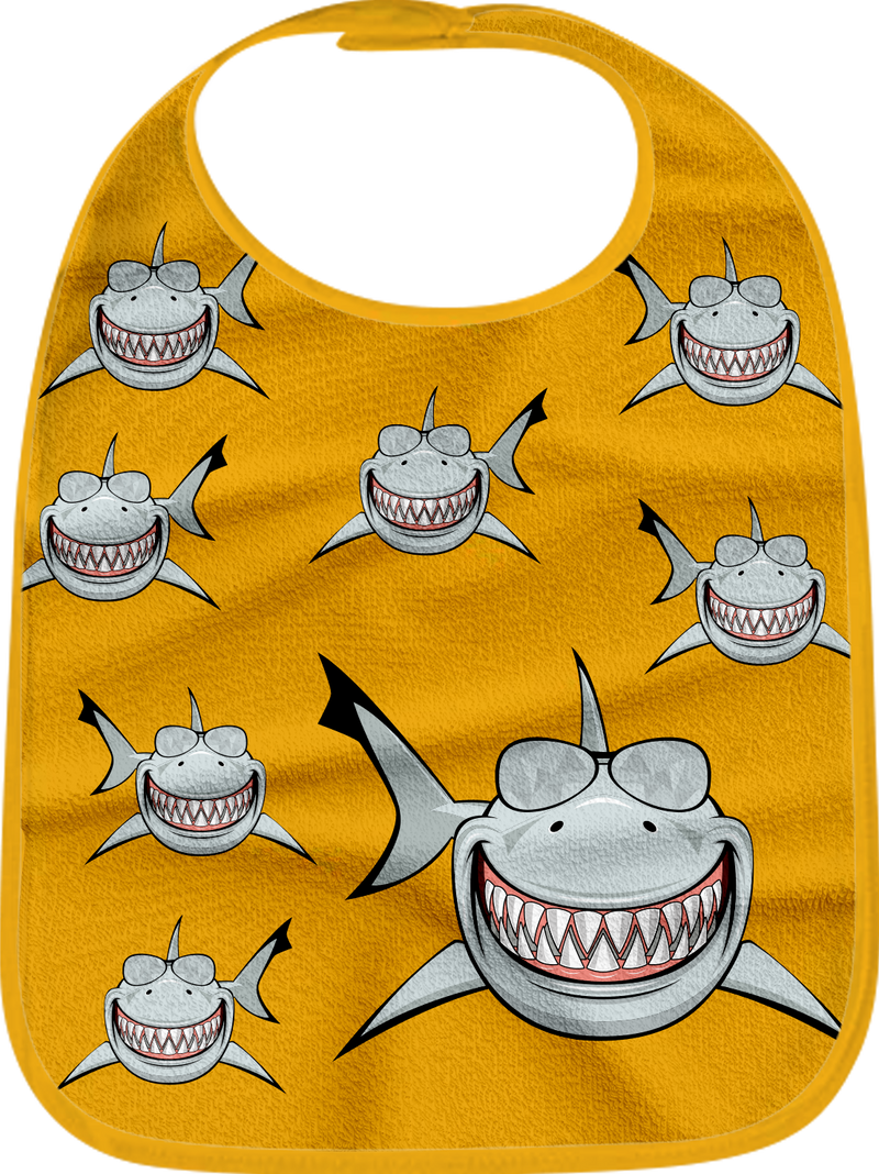 Snazzy Shark Bibs