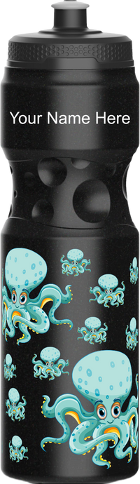Octopus without beer Water Bottles 1