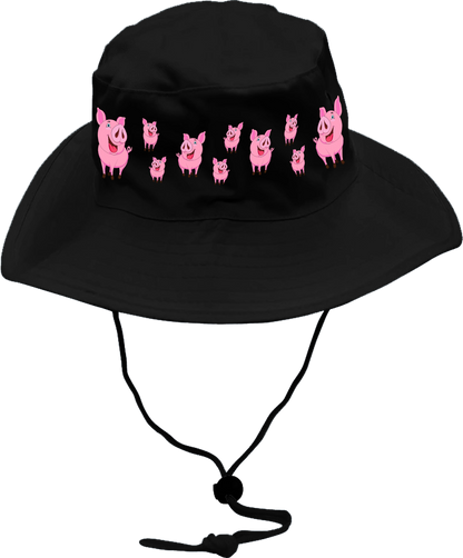 Percy Piggy Wide Brim Hat