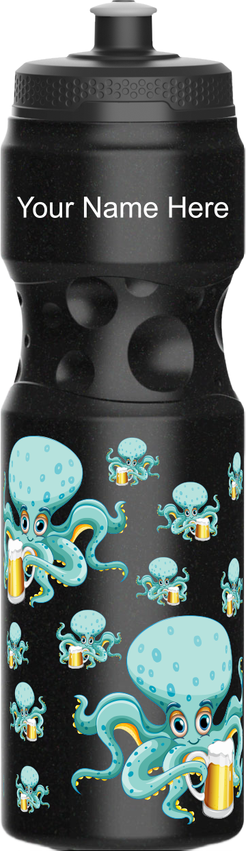 Octopus with beer Water Bottles