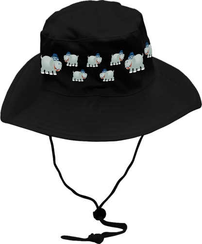 Hungry Hippo Wide Brim Hat
