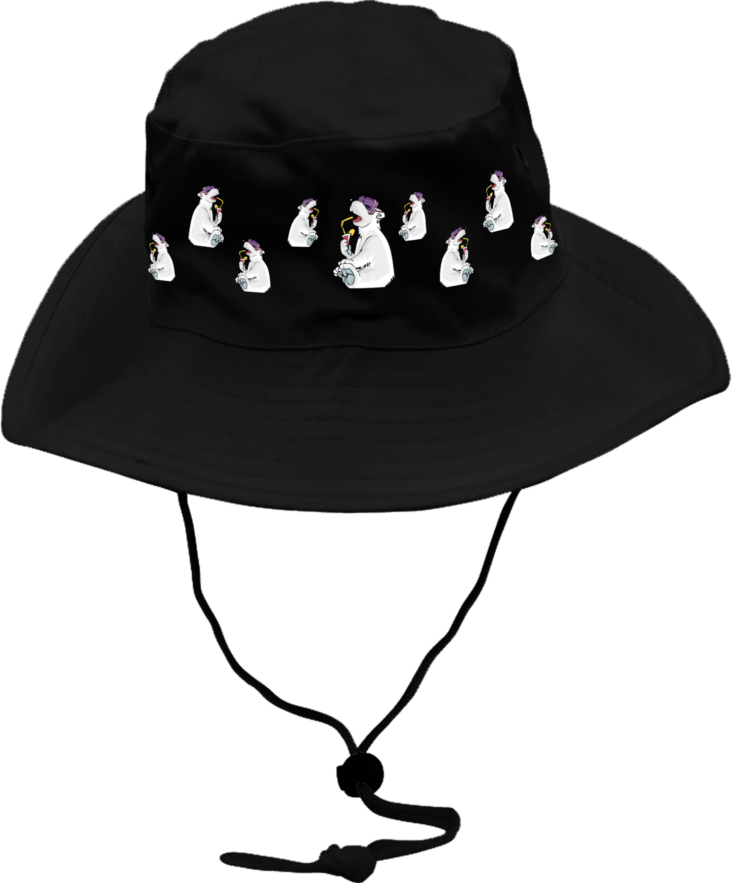 Ice Bear Wide Brim  Hat