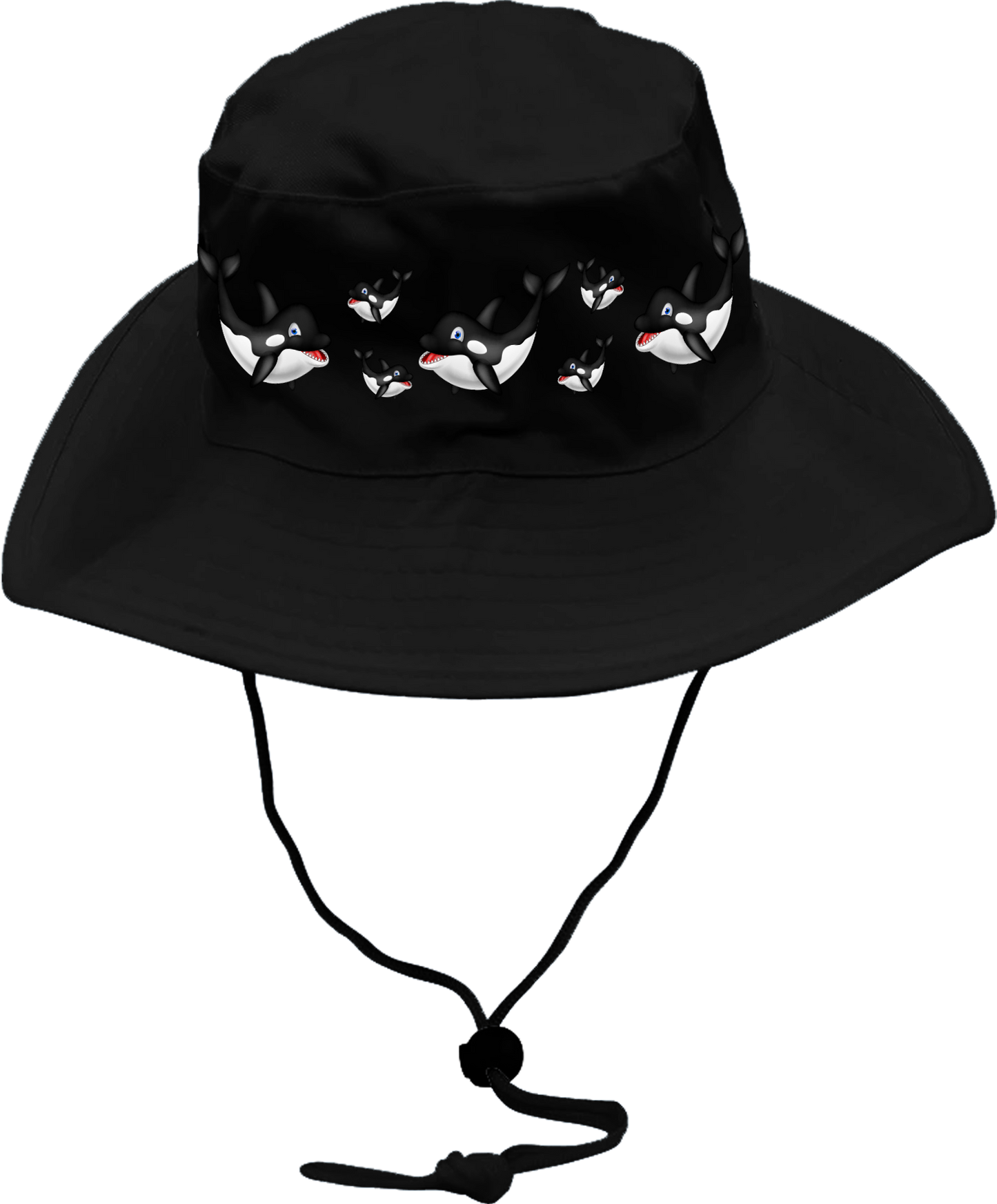 Orca Whale Wide Brim Hat