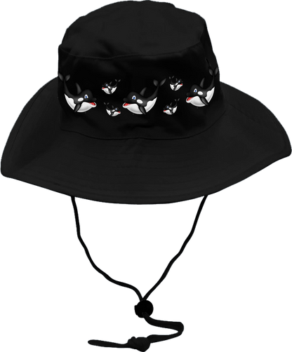 Orca Whale Wide Brim Hat