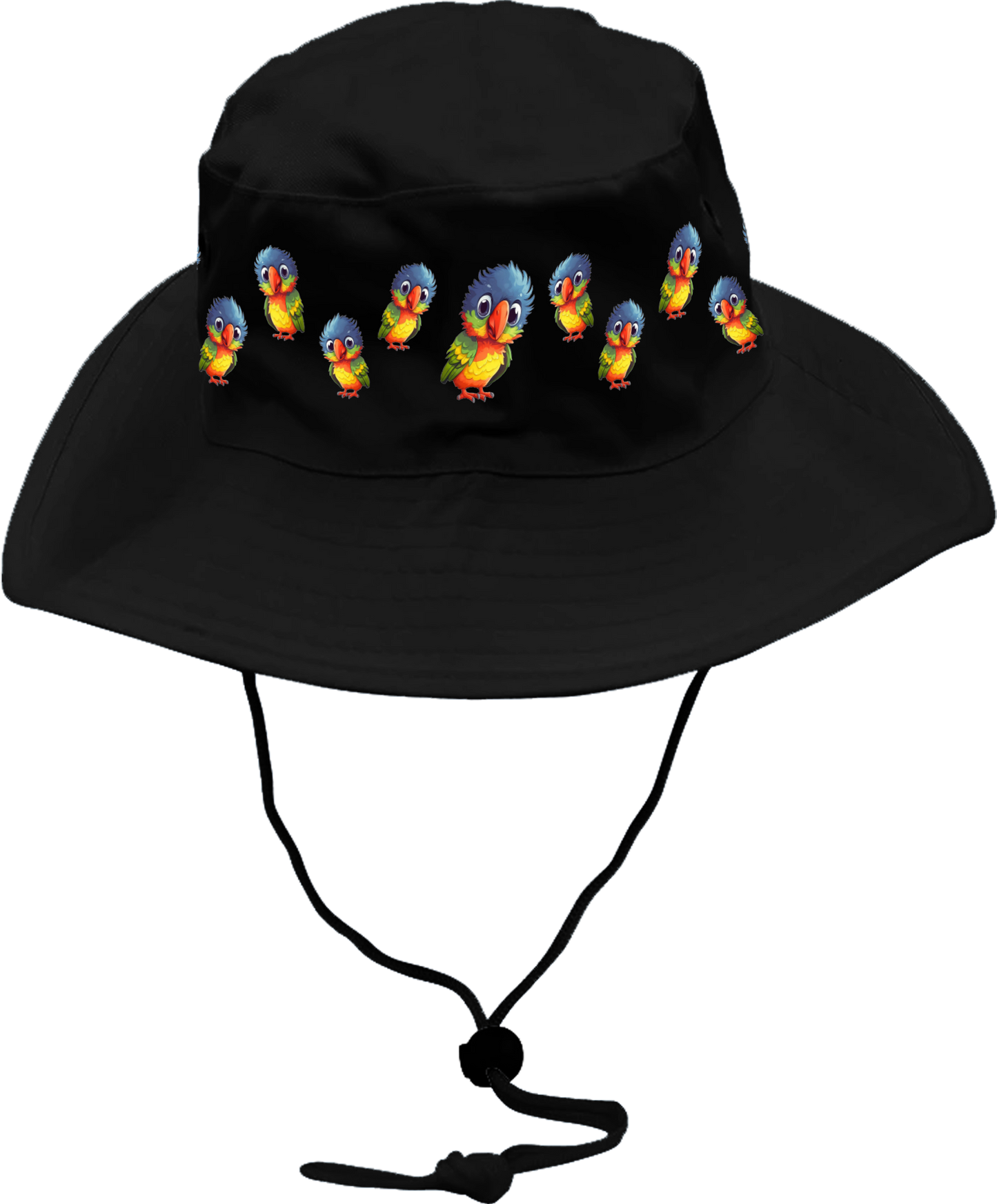 Rainbow Lorikeet  Wide Brim Hat