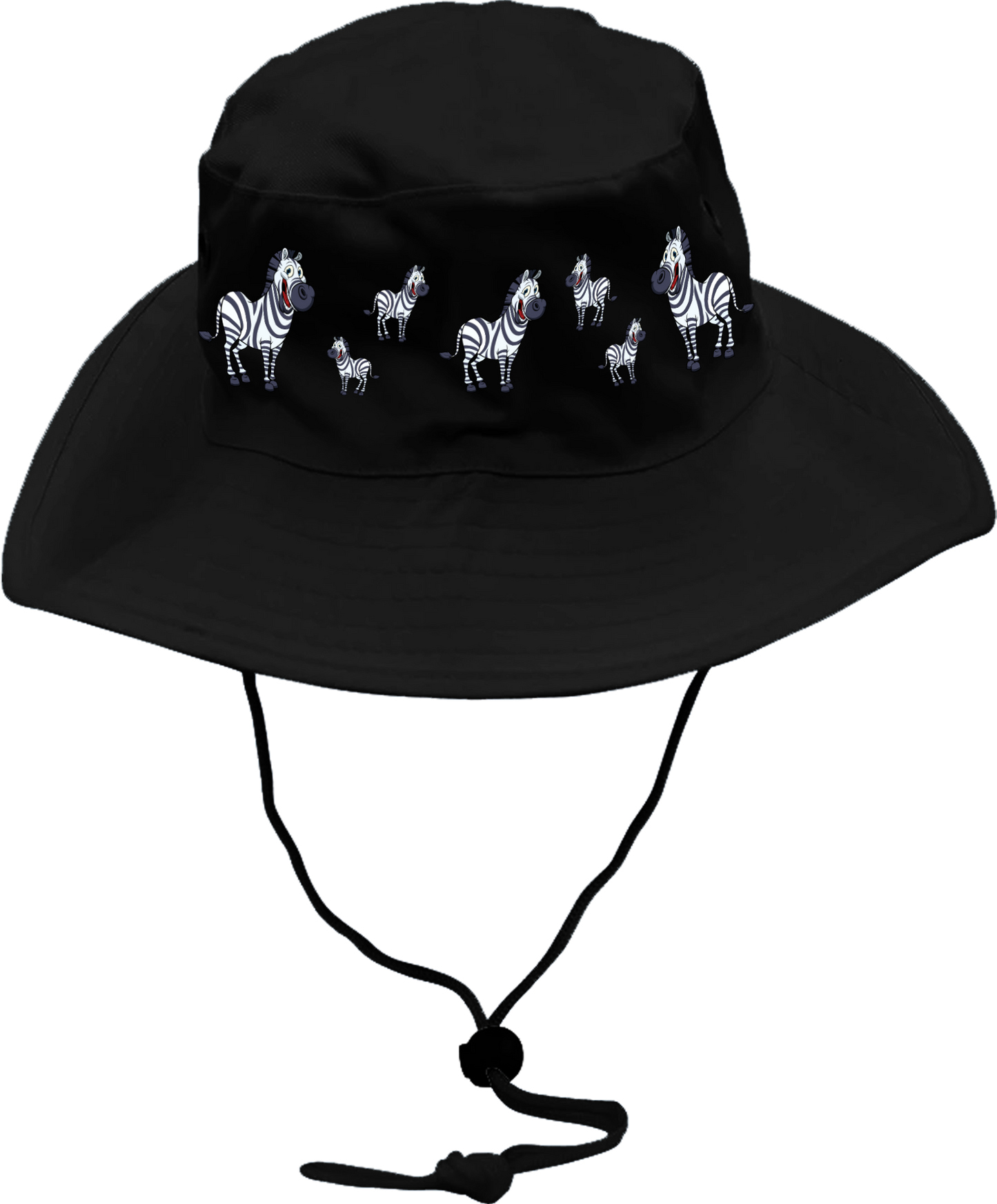 Ziva Zebra Wide Brim Hat