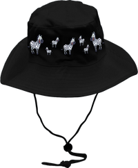 Ziva Zebra Wide Brim Hat 2