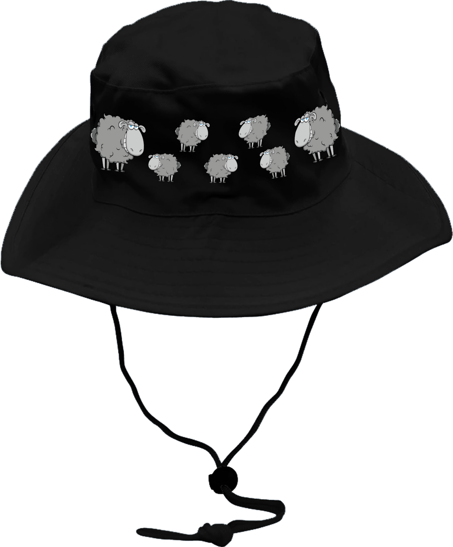 Black Sheep Wide Brim  Hat