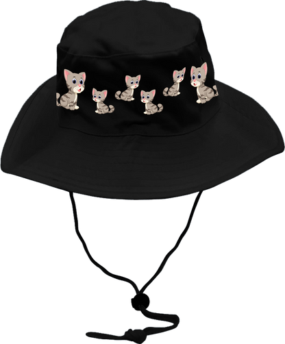 Playful Pussycat Wide Brim Hat
