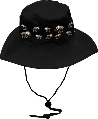 Snoozy Sloths Wide Brim Hat