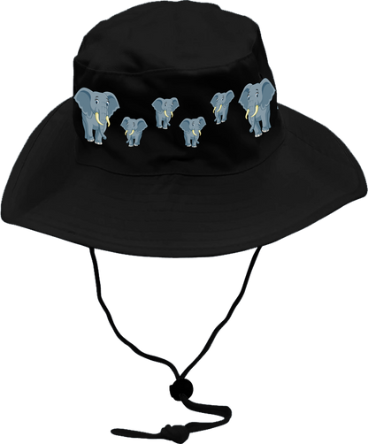Ellie Elephant Wide Brim Hat