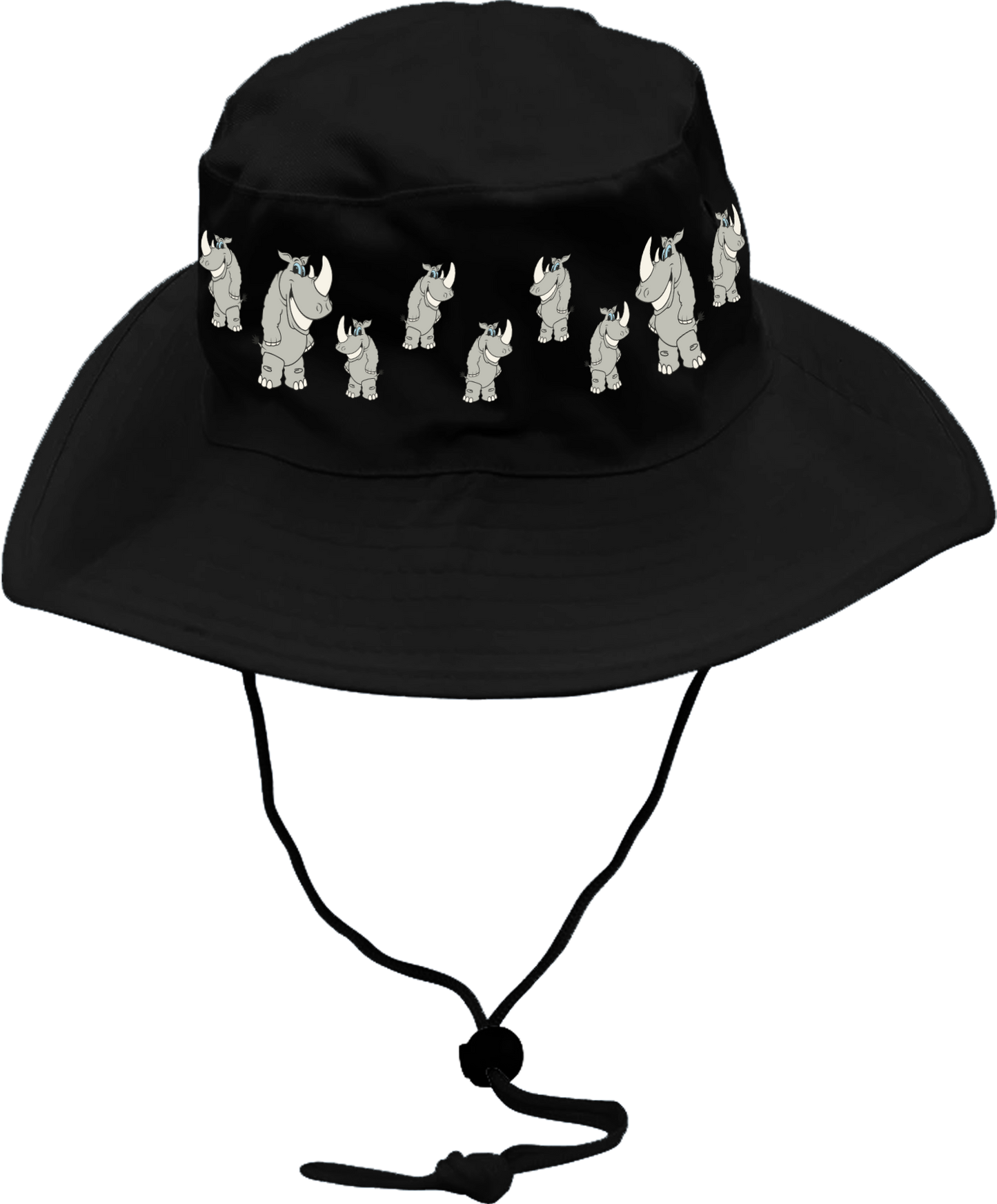 Racy Rhino Wide Brim Hat