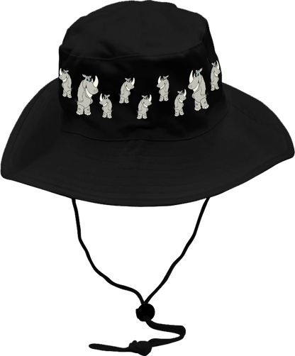 Racy Rhino Wide Brim Hat