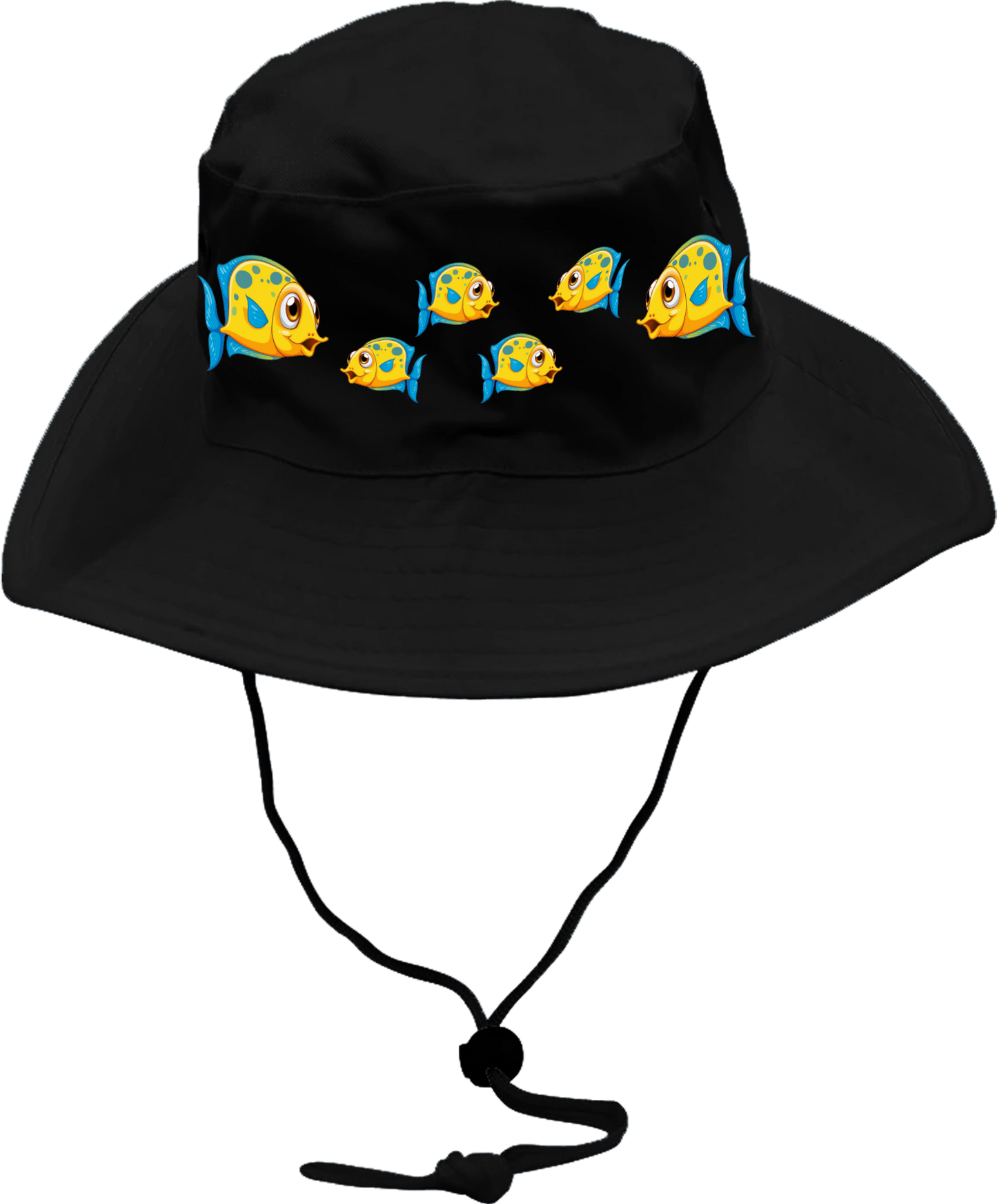 Indigenous Fish Wide Brim Hat