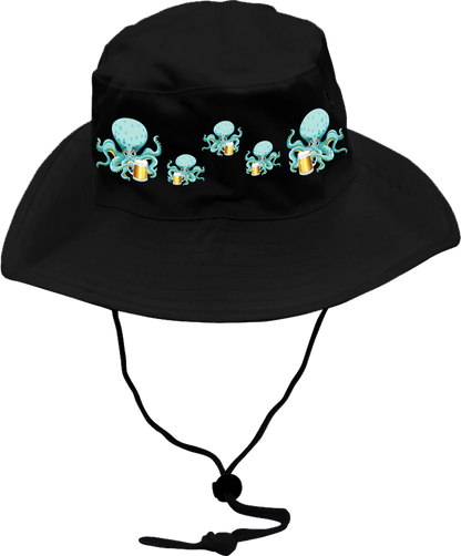 Octopus Wide Brim Hat