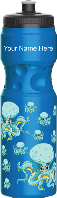 Octopus without beer Water Bottles 2