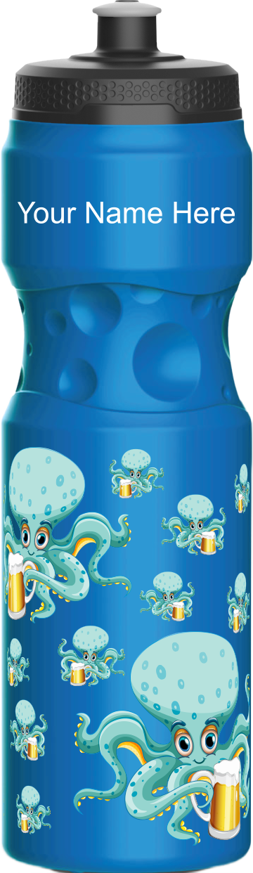 Octopus with beer Water Bottles