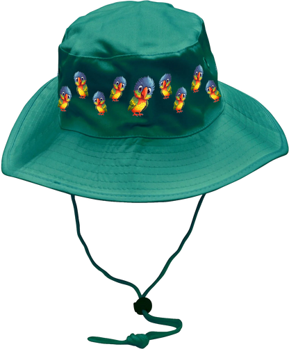 Rainbow Lorikeet  Wide Brim Hat