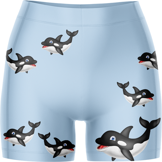 Orca Whale Ladies Gym Shorts