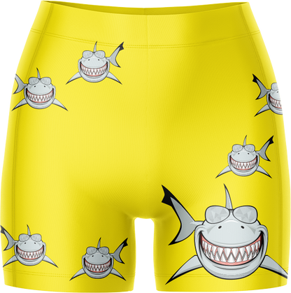 Snazzy Shark Chamois Bike Shorts