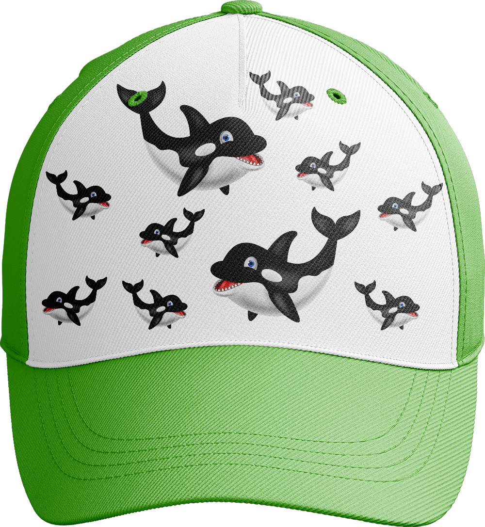 Orca Whale Trucker Cap