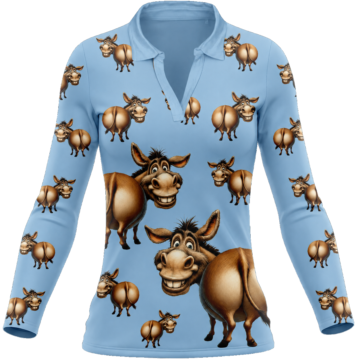 Donkey Ladies Long Sleeve Polo