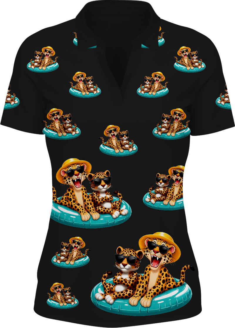 Chillin Cheetah Women's Polo