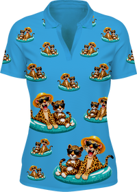 Chillin Cheetah Women's Polo 2