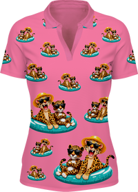 Chillin Cheetah Women's Polo 3