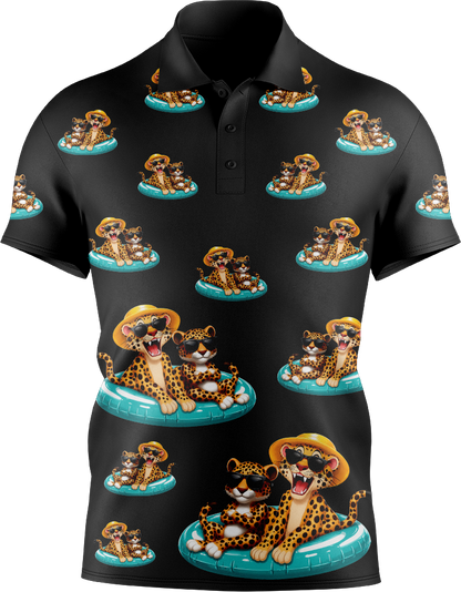 Cheetah Men's Short Sleeve Polo