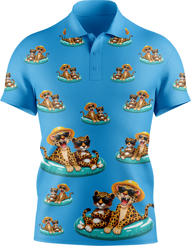 Cheetah Men's Short Sleeve Polo