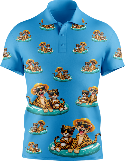 Cheetah Men's Short Sleeve Polo