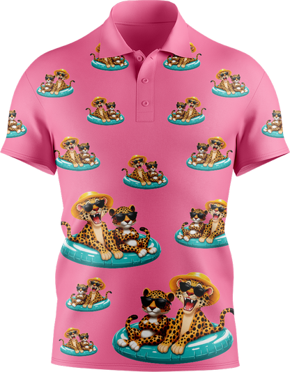 Cheetah Men's Short Sleeve Polo