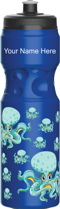 Octopus without beer Water Bottles 4