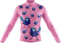 Blue Wren Cycling Long Sleeves Shirt 1