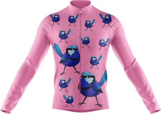 Blue Wren Cycling Long Sleeves Shirt