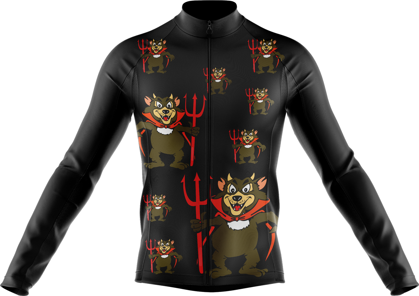 Devil Wears Cycling Long Sleeves Shirt