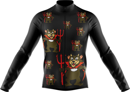 Devil Wears Cycling Long Sleeves Shirt