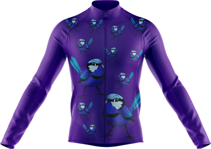 Blue Wren Cycling Long Sleeves Shirt