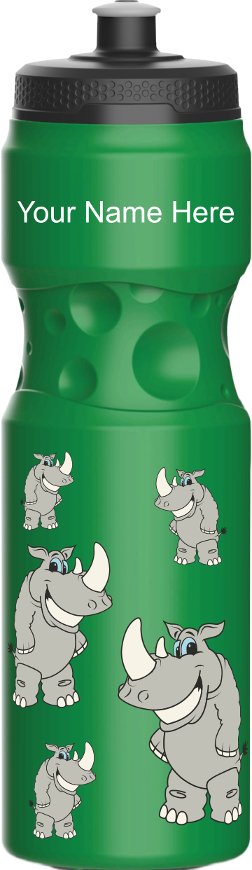 Racy Rhinocerus Water Bottles